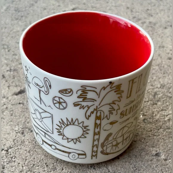 Starbucks Been There Series Florida Holiday Gold The Sunshine State Mug 14 oz - Picture 3 of 7